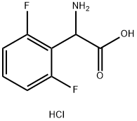 2-氨基-2-(2,6-二氟苯基)乙酸盐酸盐结构式
