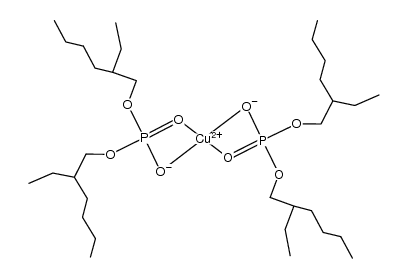 bis(ethylhexyl) phosphate copper(II) complex结构式