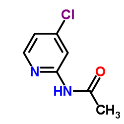 N-(4-氯-2-吡啶)乙酰胺结构式
