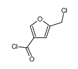 3-Furancarbonyl chloride, 5-(chloromethyl)- (9CI)结构式