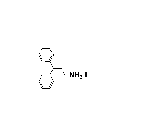 3,3-二苯基丙胺氢碘酸盐结构式