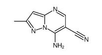 7-amino-2-methylpyrazolo[1,5-a]pyrimidine-6-carbonitrile(SALTDATA: FREE) Structure