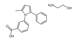 2-aminoethanol,3-(2-methyl-5-phenylpyrrol-1-yl)benzoic acid Structure