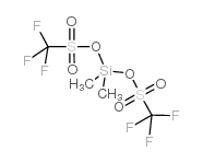 DIMETHYLBIS(TRIFLUOROMETHYLSULFONYLOXY)SILANE结构式