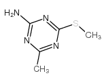 4-甲基-6-甲基硫代-1,3,5-三嗪-2-胺结构式
