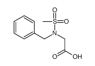 2-(N-benzylmethylsulfonamido)acetic acid Structure