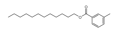 3-methyl-benzoic acid dodecyl ester结构式