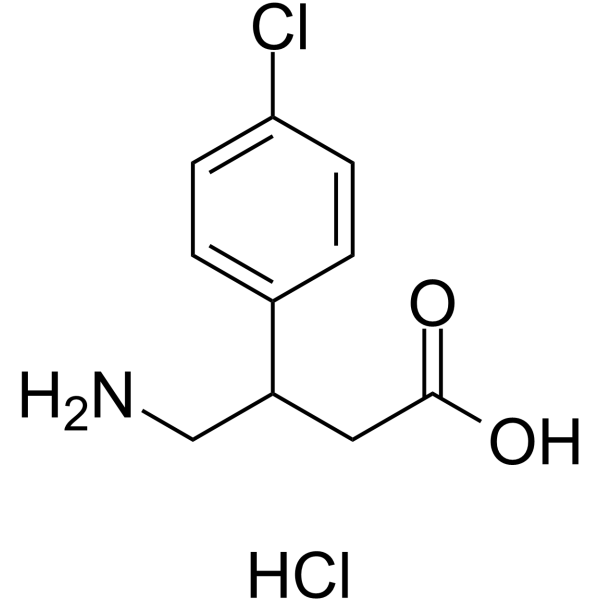 Baclofen hydrochloride Structure