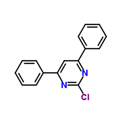 2-Chloro-4,6-diphenylpyrimidine Structure