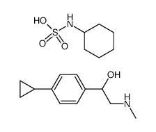 1-(4-Cyclopropyl-phenyl)-2-methylamino-ethanol; compound with cyclohexyl-sulfamic acid Structure