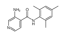 3-氨基-N-(2,4,6-三甲基苯基)-4-吡啶羧酰胺结构式