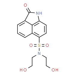 N,N-Bis(2-hydroxyethyl)-2-oxo-1,2-dihydrobenzo[cd]indole-6-sulfonamide Structure