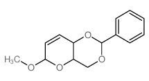 a-D-erythro-Hex-2-enopyranoside,methyl 2,3-dideoxy-4,6-O-(phenylmethylene)- (9CI) structure
