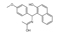 N-[(2-羟基萘-1-基)-(4-甲氧基苯基)甲基]乙酰胺结构式