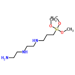 (3-Trimethoxysilylpropyl)diethylenetriamine Structure