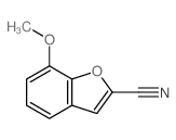 7-methoxybenzofuran-2-carbonitrile结构式