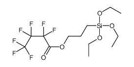 3-triethoxysilylpropyl 2,2,3,3,4,4,4-heptafluorobutanoate结构式