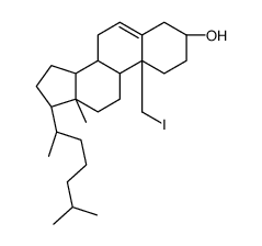 (3β)-19-Iodocholest-5-en-3-ol Structure