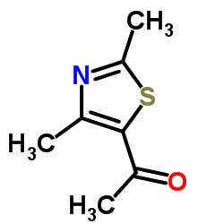 2,4-二甲基-5-乙酰基噻唑结构式