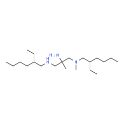 N,N''-Bis(2-ethylhexyl)-N,2-dimethyl-1,2,3-propanetriamine结构式