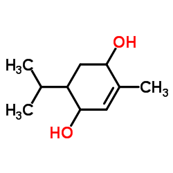 p-Menth-1-ene-3,6-diol structure