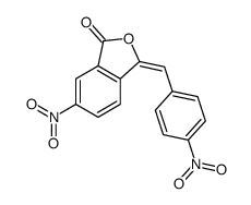 6-nitro-3-[(4-nitrophenyl)methylidene]-2-benzofuran-1-one结构式