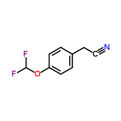 4-二氟甲氧基苯乙腈结构式