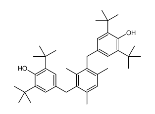 2,6-ditert-butyl-4-[[3-[(3,5-ditert-butyl-4-hydroxyphenyl)methyl]-2,4,6-trimethylphenyl]methyl]phenol Structure
