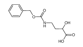 4-苄氧基羰氨基-2-羟基丁酸结构式