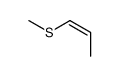 (1E)-1-(Methylsulfanyl)-1-propene结构式