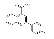 2-(4-氟苯基)喹啉-4-羧酸结构式