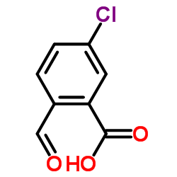 5-氯-2-甲酰基苯甲酸结构式