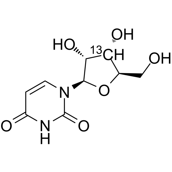 Uridine 13C-2 Structure