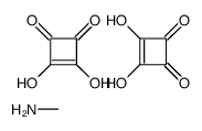 3,4-dihydroxycyclobut-3-ene-1,2-dione,methanamine Structure