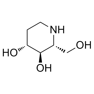 (2R,3R,4R)-2-羟甲基哌啶-3,4-二醇图片