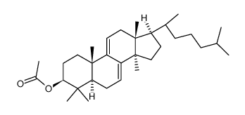 (13α,14β,17α)-5α-Lanosta-7,9(11)-dien-3β-ol acetate结构式
