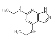 N,N-diethyl-2,4,8,9-tetrazabicyclo[4.3.0]nona-2,4,7,10-tetraene-3,5-diamine Structure