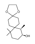 cis-2,2,6-trimethyl-9,9-ethylenedioxyspiro[5.5]undecan-5-ol Structure