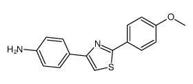 4-(2-(4-METHOXYPHENYL)THIAZOL-4-YL)BENZENAMINE Structure
