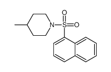 4-methyl-1-naphthalen-1-ylsulfonylpiperidine结构式