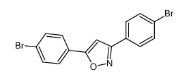 3,5-bis(4-bromophenyl)-1,2-oxazole结构式