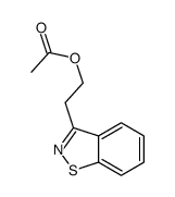 Acetic acid 2-(1,2-benzisothiazol-3-yl)ethyl ester Structure
