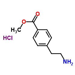 Methyl 4-(2-amino-ethyl)-benzoate hydrochloride structure