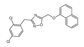 3-[(2,4-dichlorophenyl)methyl]-5-(naphthalen-1-yloxymethyl)-1,2,4-oxadiazole结构式