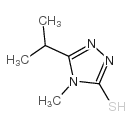 5-异丙基-4-甲基-4H-1,2,4-噻唑-3-硫醇结构式