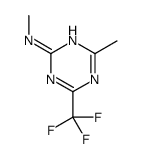 N,4-dimethyl-6-(trifluoromethyl)-1,3,5-triazin-2-amine结构式