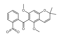 6-(2-nitrobenzoyl)-5,7-dimethoxy-2,2-dimethylchromene结构式
