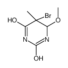5-bromo-6-methoxy-5-methyl-dihydro-pyrimidine-2,4-dione结构式