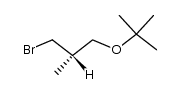(S)-(+)-3-tert-butoxy-2-methyl-1-bromopropane Structure
