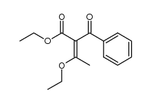 ethyl 3-phenyl-2-(1-ethoxyethylidene)-3-oxopropanoate Structure